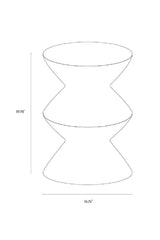 Layered Concrete Indoor/Outdoor End Table by Splendido Union Outdoor Side Table, alternate view 9