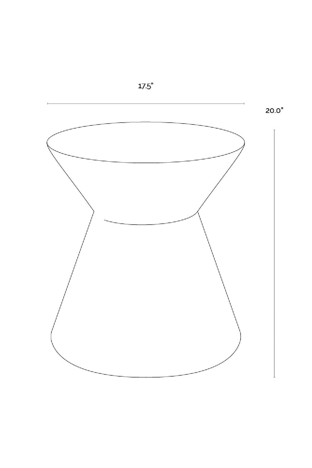 Concrete Indoor/Outdoor End Table by Splendido Astley Outdoor Side Table, alternate view 17