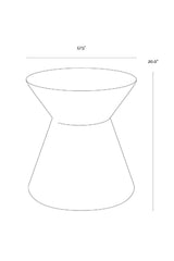 Concrete Indoor/Outdoor End Table by Splendido Astley Outdoor Side Table, alternate view 17