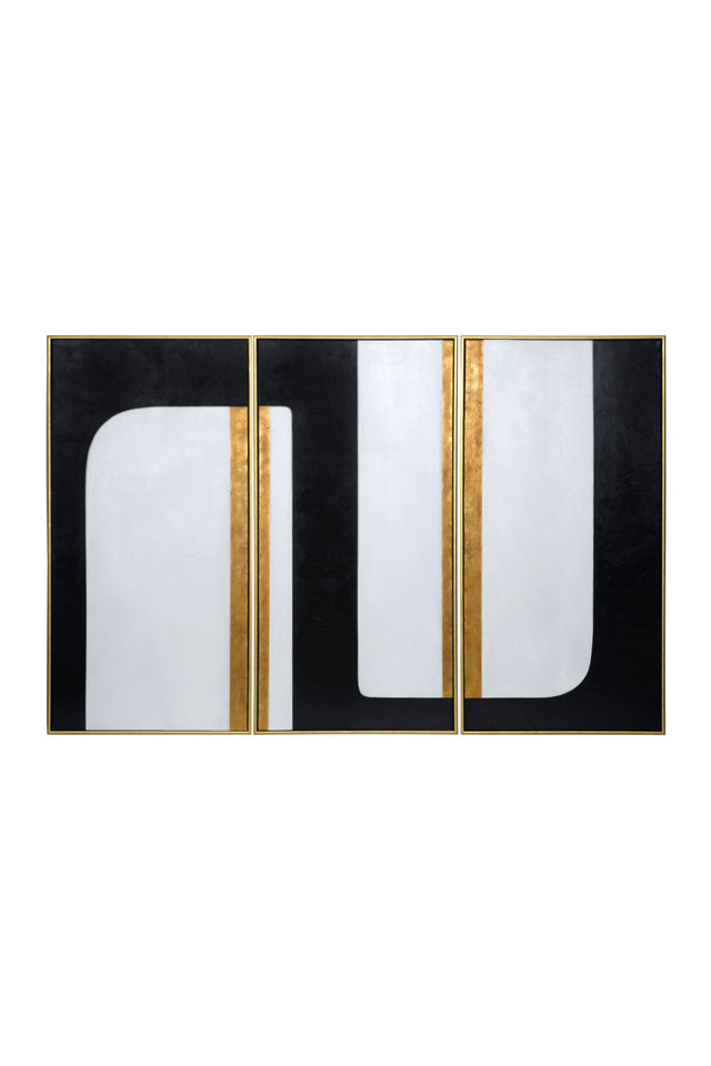 Refined Abstract Canvas Set (3) by Splendido The Path Art Print