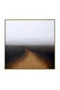 Contemporary Abstract Art with Gold Frame by Splendido Autumn Silence Art Print