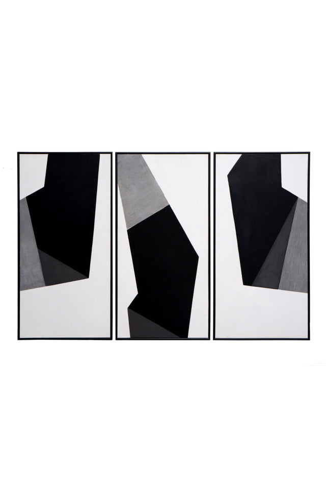 Contemporary Geometric Triptych Art Set (3) by Splendido Geo Forms Art Print