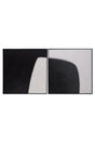 Geometric Abstract Wall Art Set (2) by Splendido Double Cross Art Print