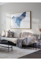 Blue Ombre Abstract Art by Splendido Cool Embrace Art Print, alternate view 2