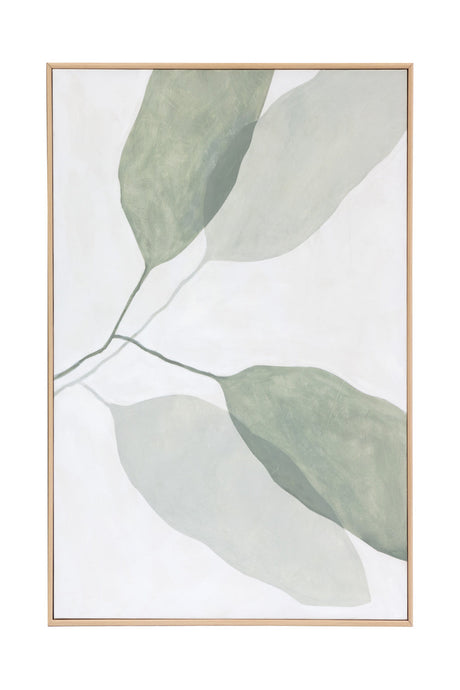 Green Leaves Painting Set (2) by Splendido Calm Reflection Art Print, alternate view 4