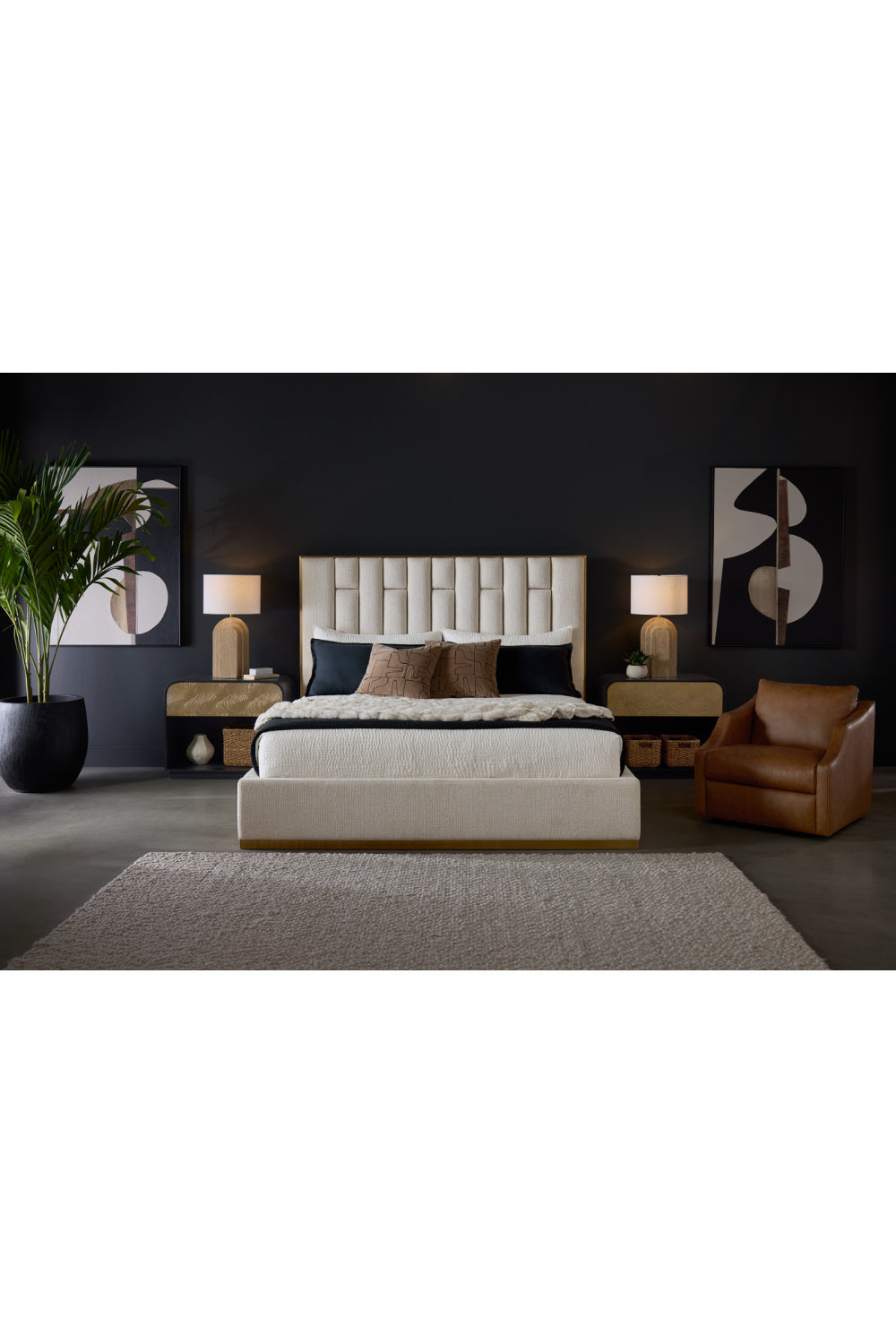 Black Abstract Modern Art Set (2) by Splendido Good Neighbours Art Print, alternate view 11