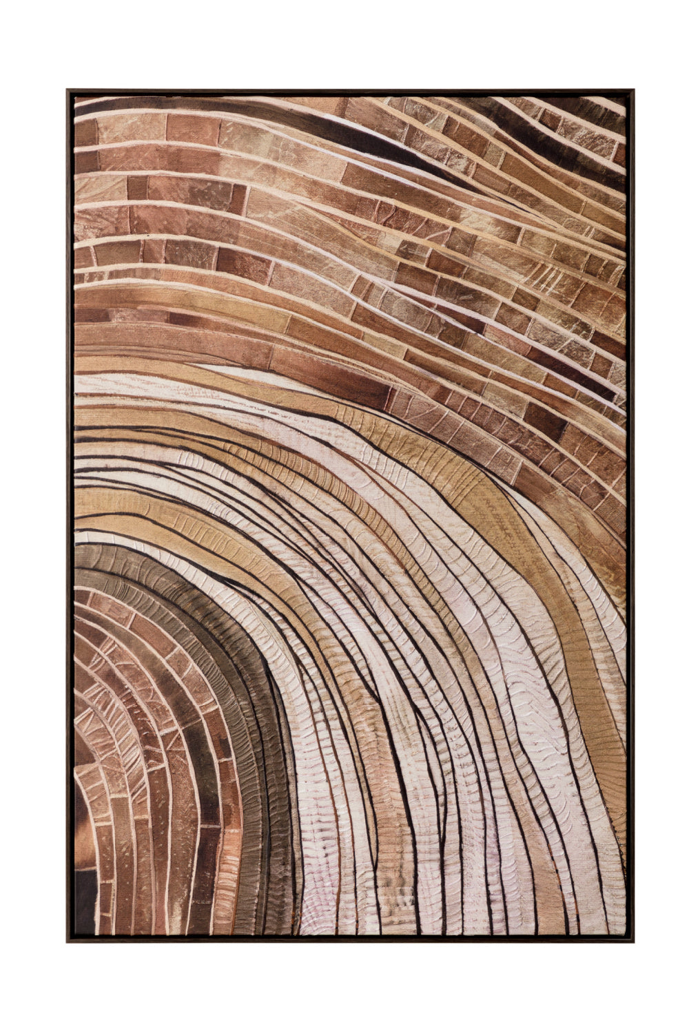 Brown Mosaic Wall Art by Splendido Turning Point Art Print