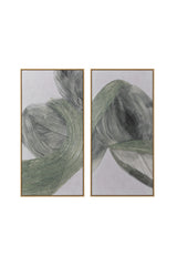 Minimalist Linear Abstract Wall Art Set (2) by Splendido Bloom and Flow Art Print