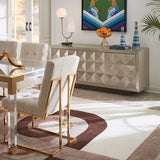 Nickel-Plated Faceted Sideboard | Jonathan Adler Talitha | Oroa.com