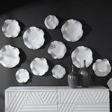 Modern European furniture - Ceramic Flowers Indoor/Outdoor Wall Decor Set (3) - www.oroa.com