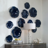 Modern European furniture - Ceramic Flowers Indoor/Outdoor Wall Decor Set (3) - www.oroa.com
