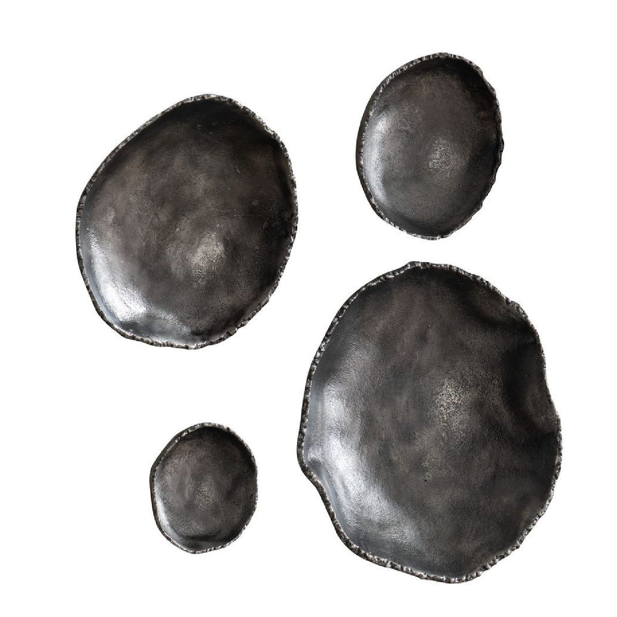 Modern European furniture - Metal Bowl Indoor/Outdoor Wall Decor Set (4) - www.oroa.com