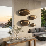 Modern European furniture - Antique Brass Wall Decor Set (4) - www.oroa.com