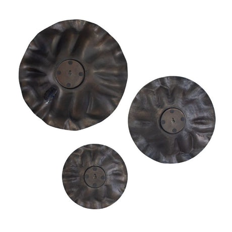 Modern European furniture - Aluminum Discs Indoor/Outdoor Wall Decor Set (3) - www.oroa.com