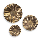 Modern European furniture - Aluminum Discs Indoor/Outdoor Wall Decor Set (3) - www.oroa.com