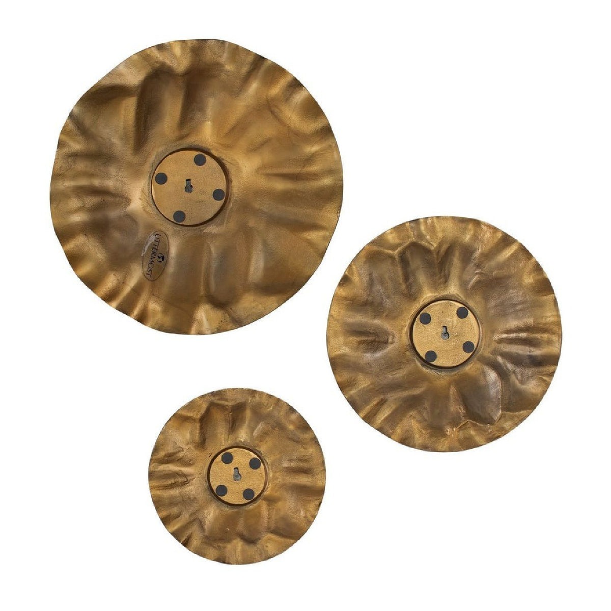 Modern European furniture - Aluminum Discs Indoor/Outdoor Wall Decor Set (3) - www.oroa.com