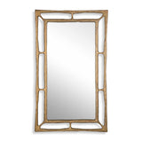 Modern European furniture - Antique Brass Rectangular Mirror - www.oroa.com