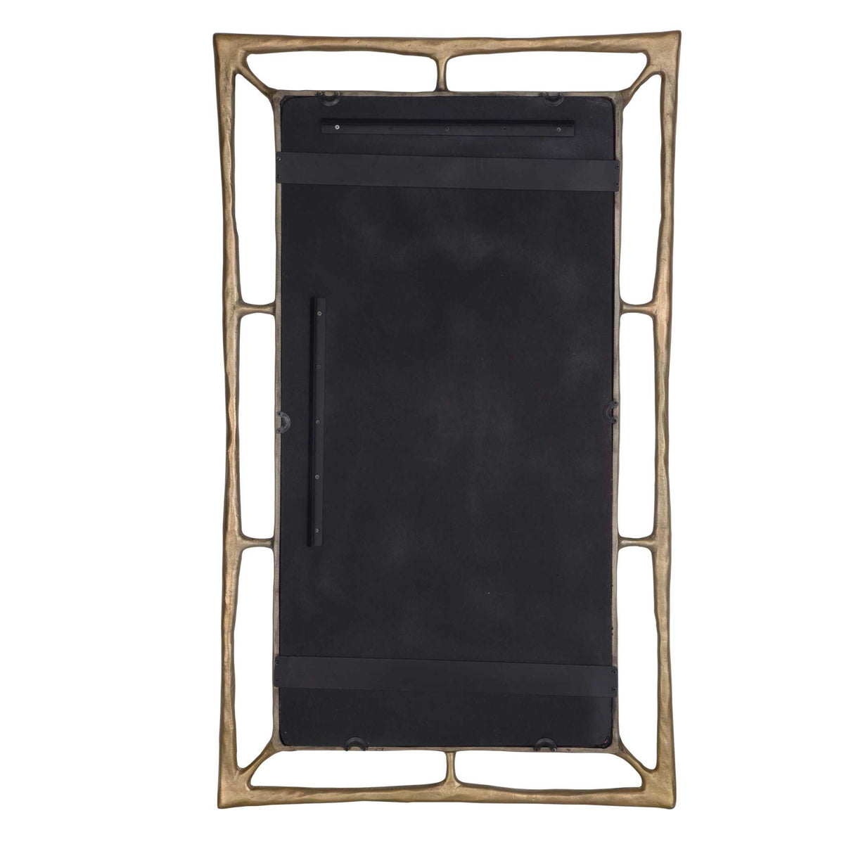 Modern European furniture - Antique Brass Rectangular Mirror - www.oroa.com