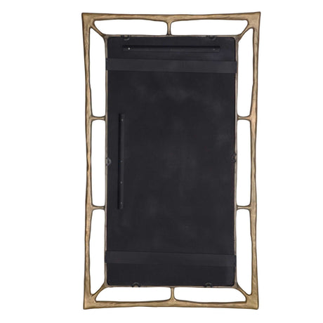 Modern European furniture - Antique Brass Rectangular Mirror - www.oroa.com