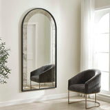 Modern European furniture - Black Arched Mirror - www.oroa.com
