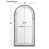 Modern European furniture - Black Arched Mirror - www.oroa.com
