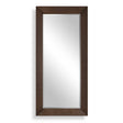 Modern European furniture - Natural Walnut Veneer Tall Mirror - www.oroa.com