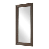 Modern European furniture - Natural Walnut Veneer Tall Mirror - www.oroa.com