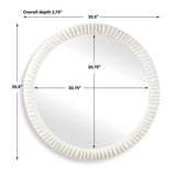 Modern European furniture - Arched Seagrass Mirror - www.oroa.com