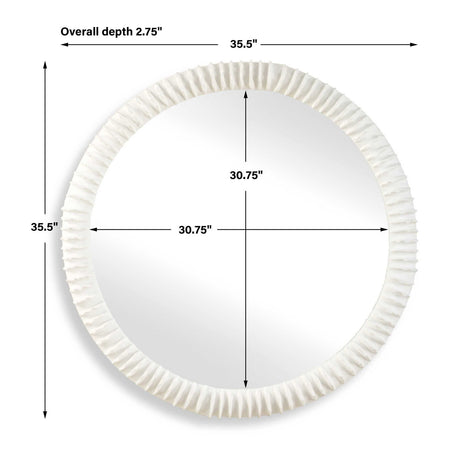 Modern European furniture - Arched Seagrass Mirror - www.oroa.com
