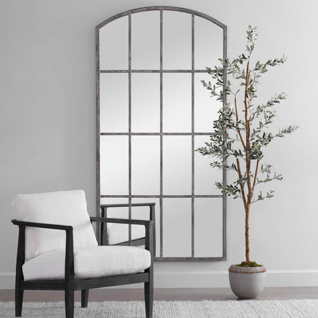 Modern European furniture - Gray Arched Mirror - www.oroa.com