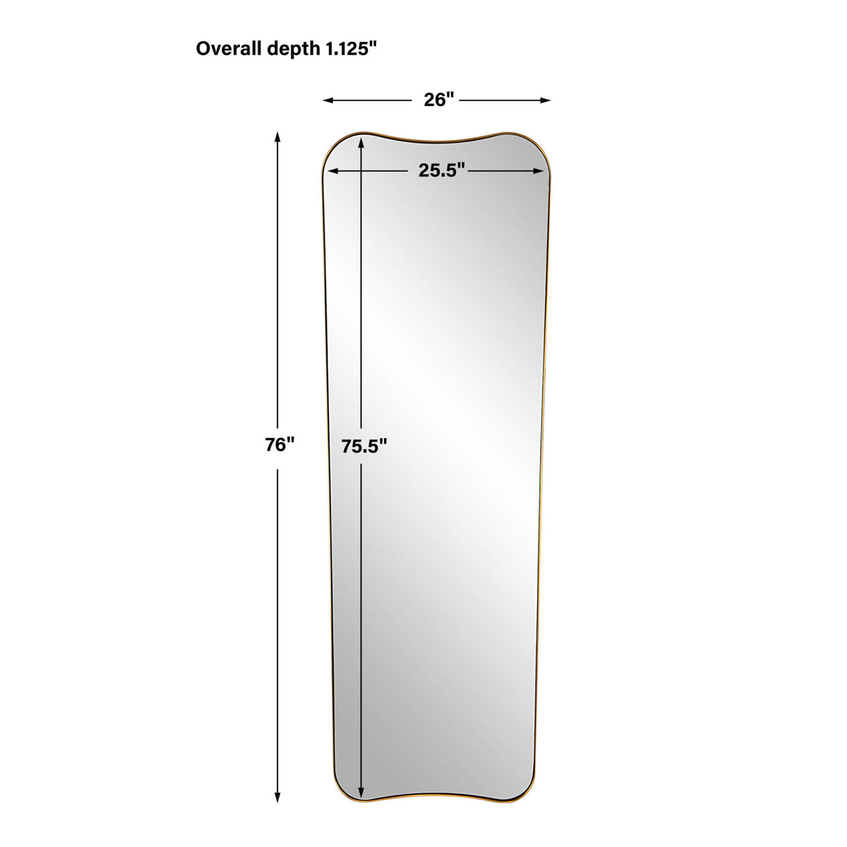 Modern European furniture - Gold Stainless Steel Mirror - www.oroa.com