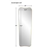 Modern European furniture - Gold Stainless Steel Mirror - www.oroa.com