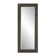 Modern European furniture - Channeled Gray Wood Mirror - www.oroa.com