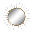 Modern European furniture - Gold Sunburst Round Mirror - www.oroa.com