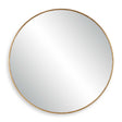 Modern European furniture - Antique Gold Round Mirror - www.oroa.com
