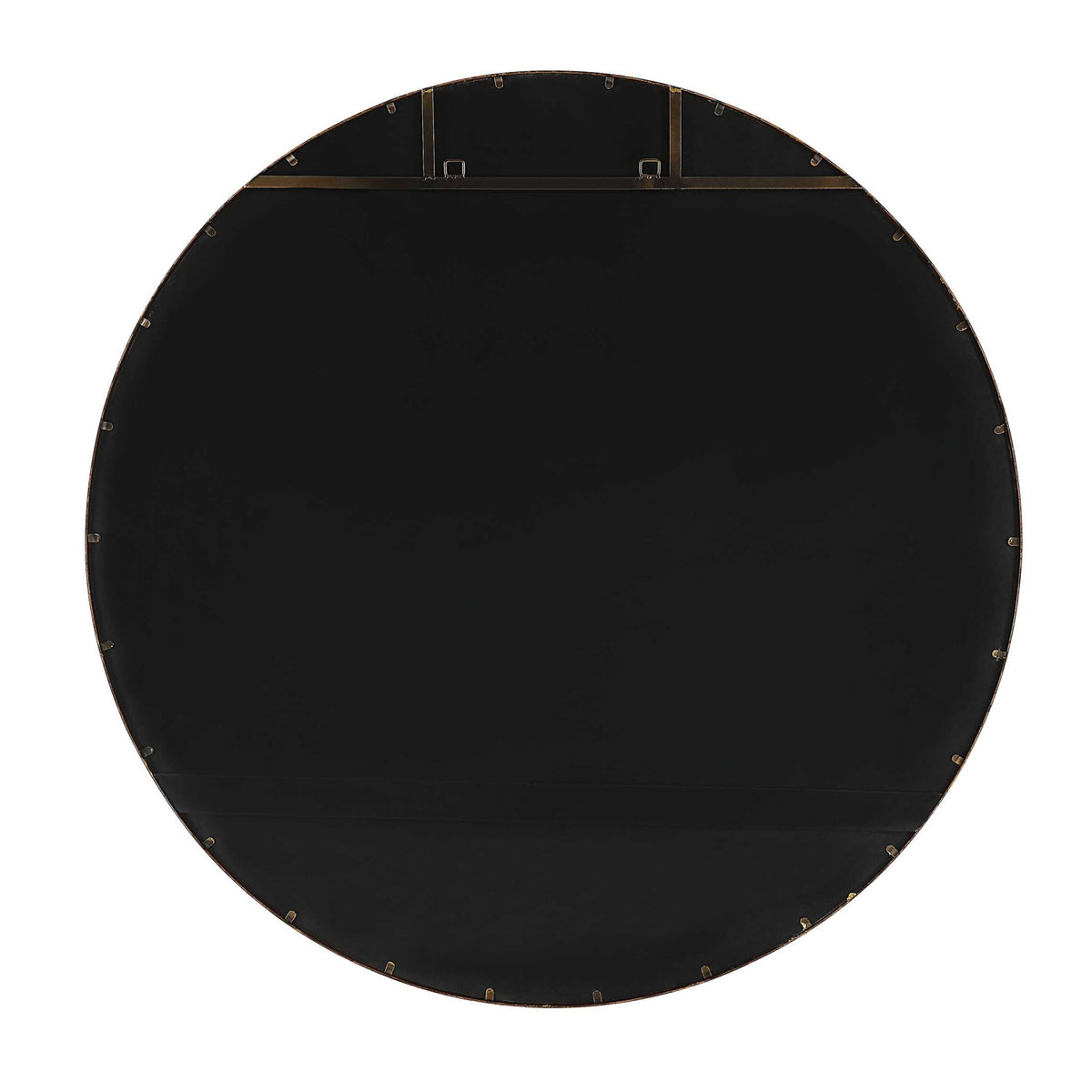 Modern European furniture - Antique Gold Round Mirror - www.oroa.com