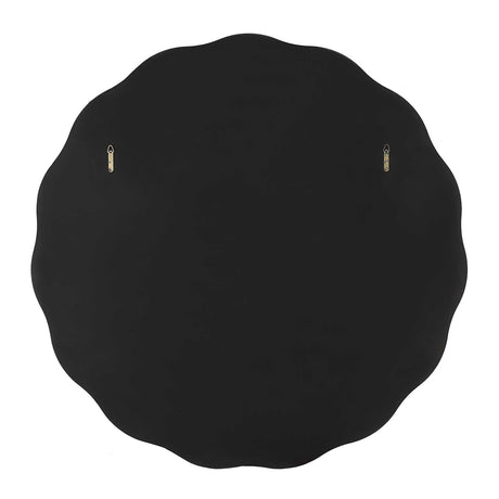 Modern European furniture - Gold Scalloped Round Mirror - www.oroa.com