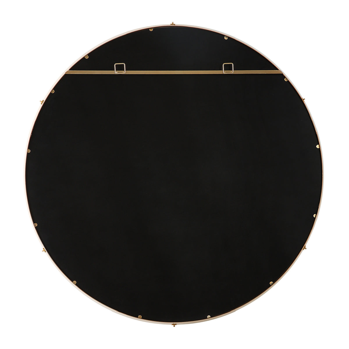 Modern European furniture - White Shagreen Leather Mirror - www.oroa.com