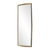 Modern European furniture - Gold Wooden Faceted Mirror - www.oroa.com
