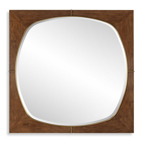 
Modern European furniture - Solid Pine Wood Square Mirror - www.oroa.com