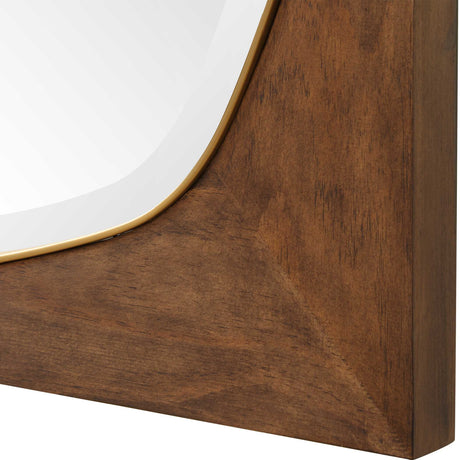 
Modern European furniture - Solid Pine Wood Square Mirror - www.oroa.com
