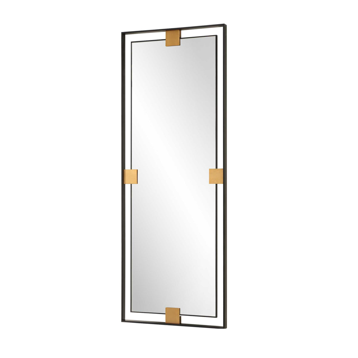Modern European furniture - Metal Free-Floating Framed Mirror - www.oroa.com