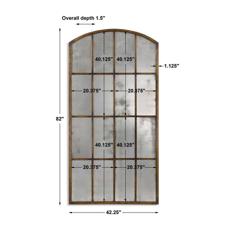 Modern European furniture - Bronze Arch Large Mirror - www.oroa.com