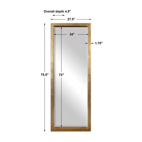 Modern European furniture - Antique Gold Wooden Mirror - www.oroa.com