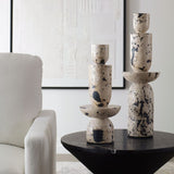 Natural Limestone Indoor/Outdoor Tower Sculptures (2) | Uttermost Nouveau - www.oroa.com