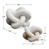 Natural Intertwined Indoor/Outdoor Sculptures (2) | Uttermost Limestone Link - www.oroa.com