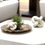 Natural Intertwined Indoor/Outdoor Sculptures (2) | Uttermost Limestone Link - www.oroa.com