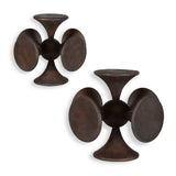 Modern European furniture - Dark Suar Wood Sculptures (2) - www.oroa.com
