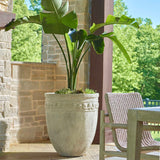 Modern European furniture - Carved Concrete Indoor/Outdoor Planter - www.oroa.com