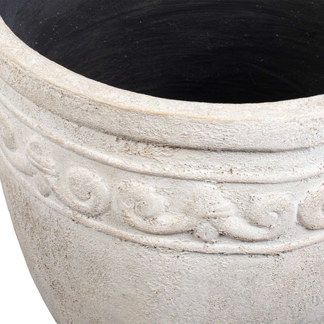 Modern European furniture - Carved Concrete Indoor/Outdoor Planter - www.oroa.com